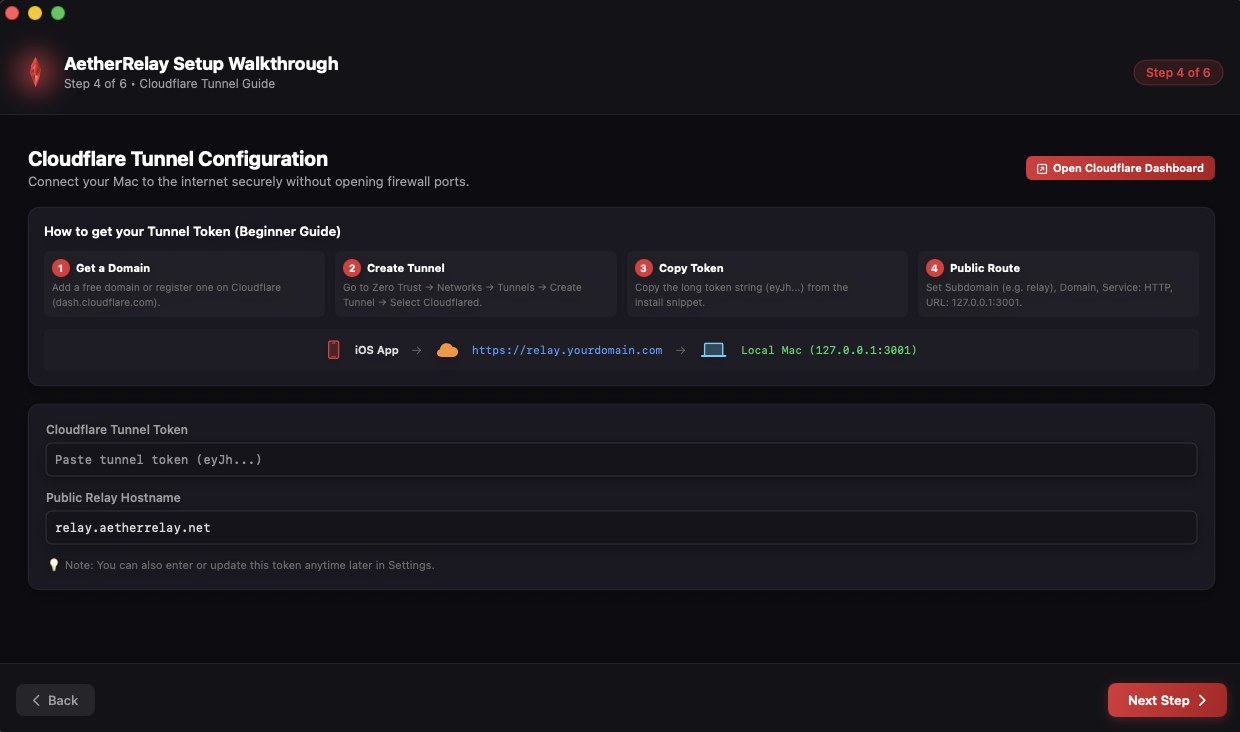 AetherRelay Storage Path Picker